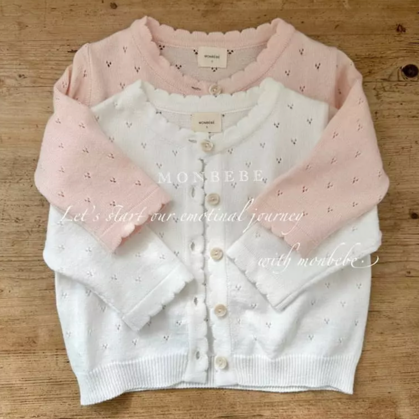 Bronte Pointelle Knitted Cardigan (Two Colours)