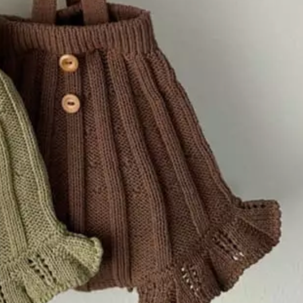 Knitted Shorts With Braces (Three Colours)