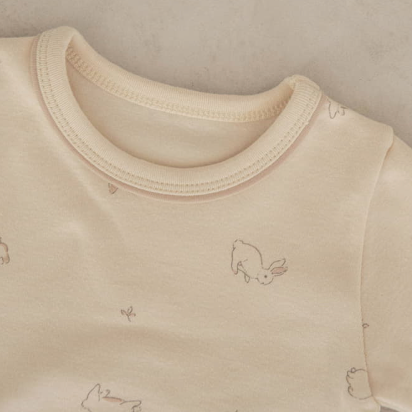 Bunny Print Bodysuit + Bottom Set (Two Colours)