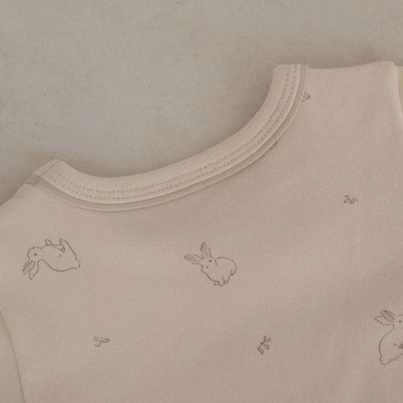 Bunny Print Bodysuit + Bottom Set (Two Colours)