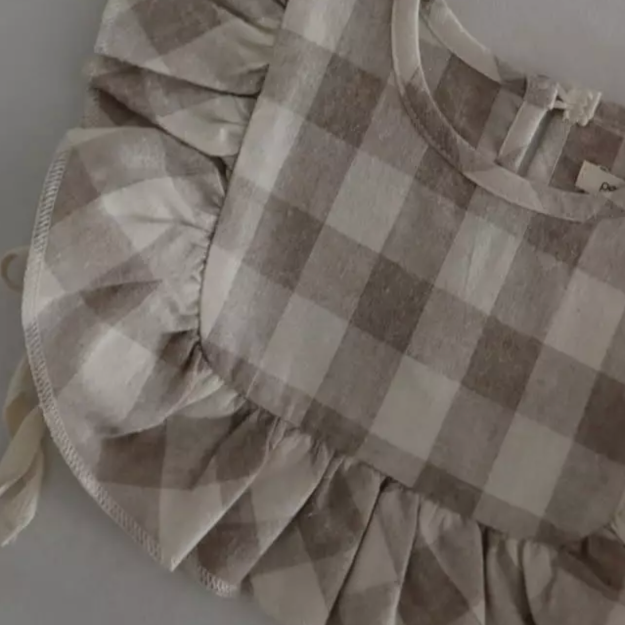 Check Baby Vest/Bib (Two colours)