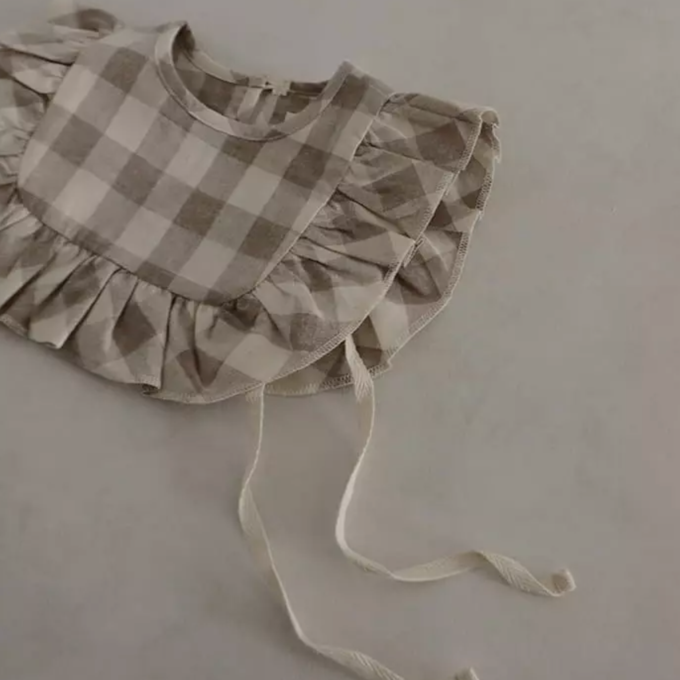 Check Baby Vest/Bib (Two colours)