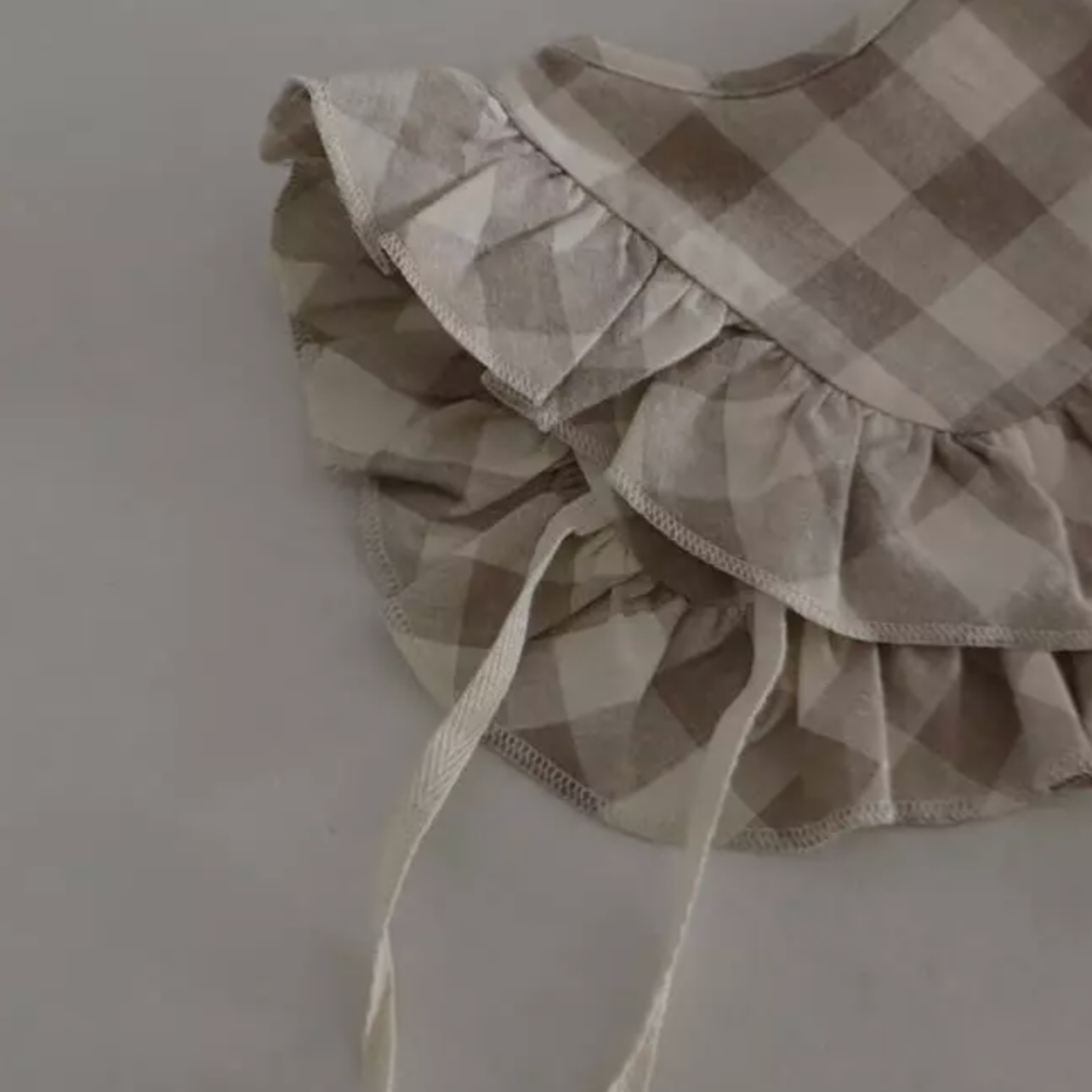 Check Baby Vest/Bib (Two colours)