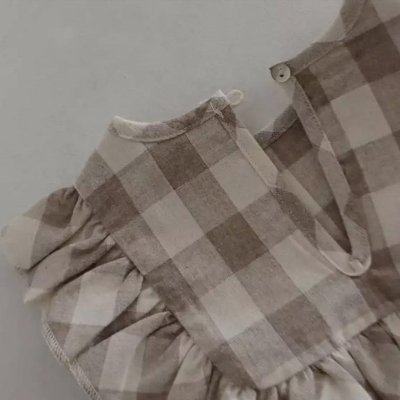 Check Baby Vest/Bib (Two colours)
