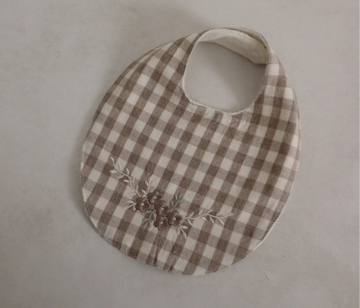 Mabel Gingham Baby Bib (Three Colours)