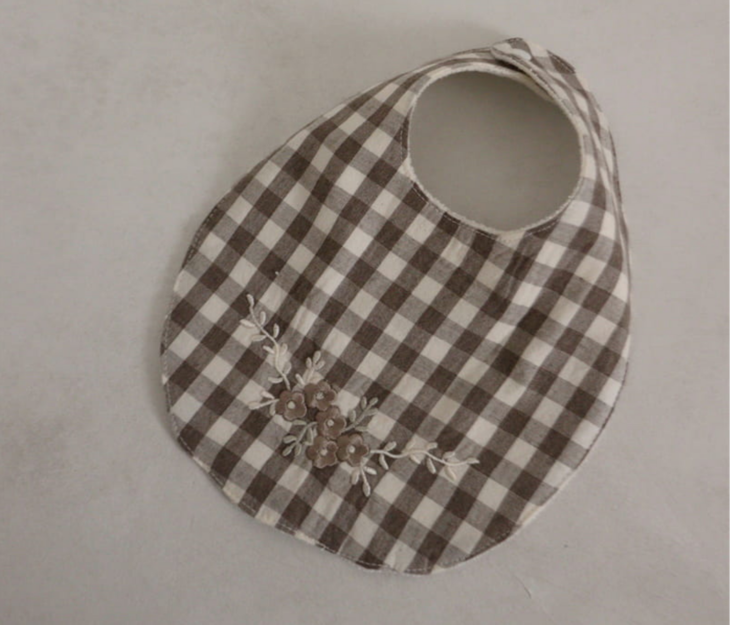 Mabel Gingham Baby Bib (Three Colours)