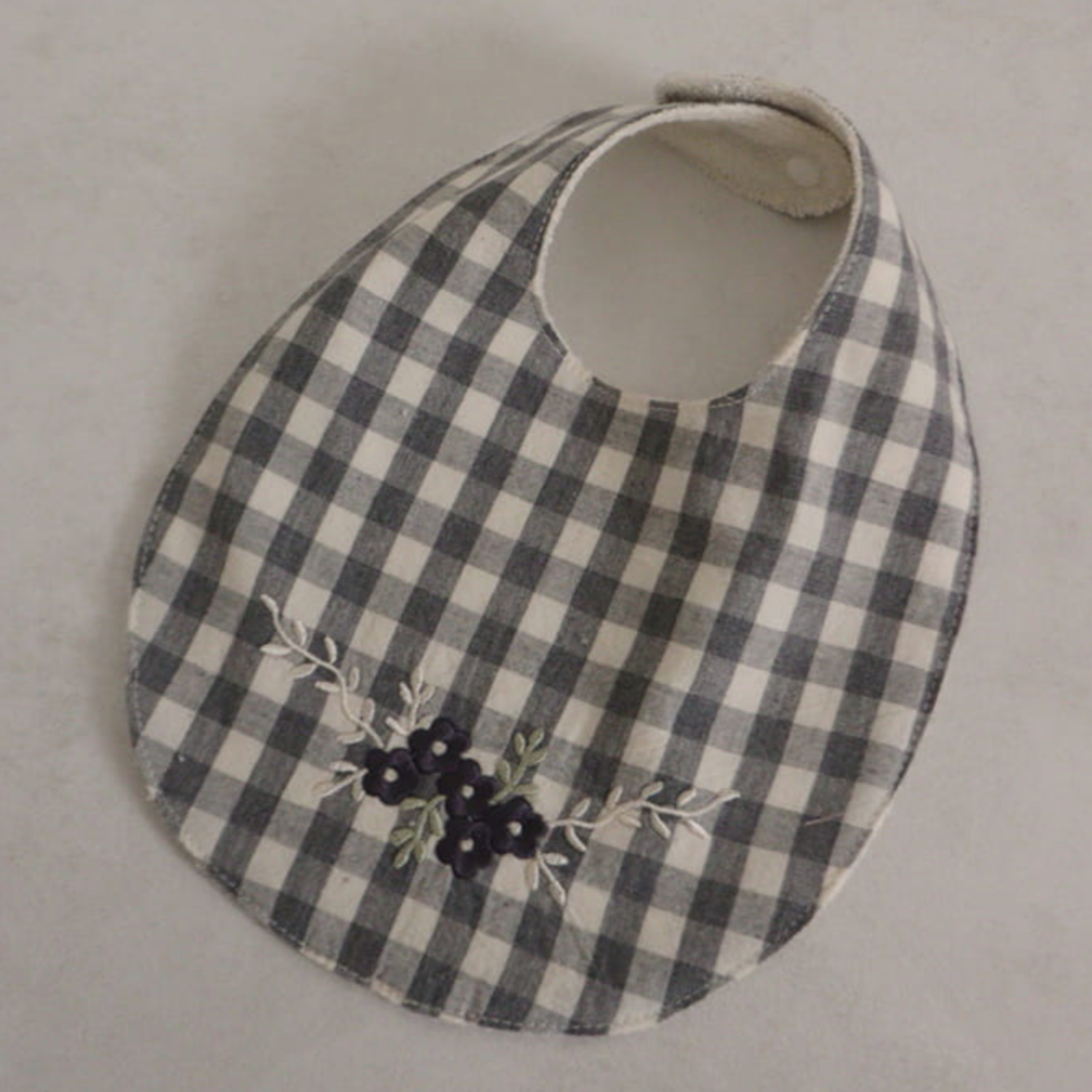 Mabel Gingham Baby Bib (Three Colours)