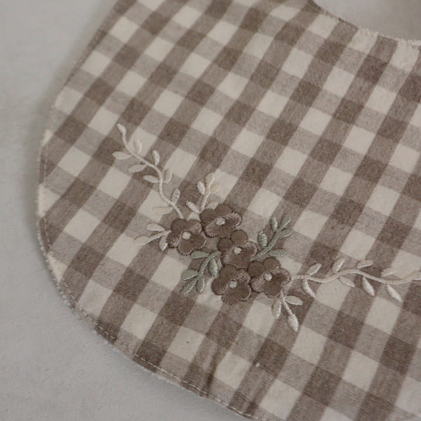 Mabel Gingham Baby Bib (Three Colours)