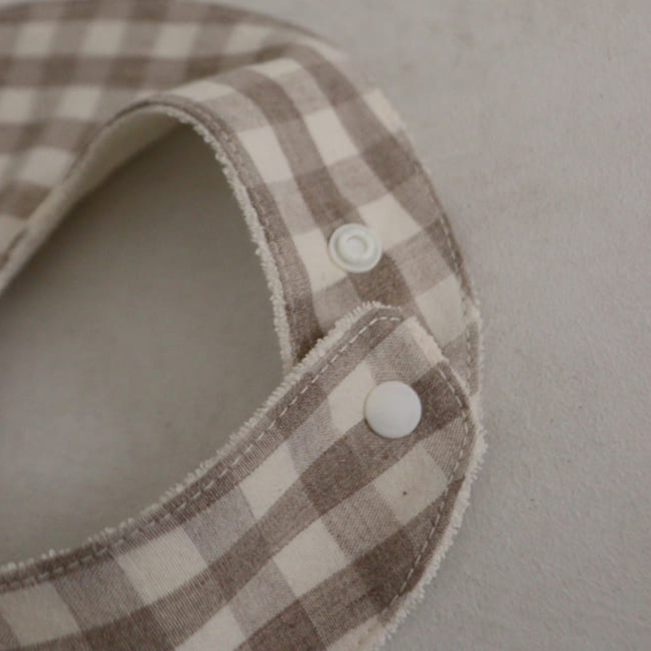 Mabel Gingham Baby Bib (Three Colours)