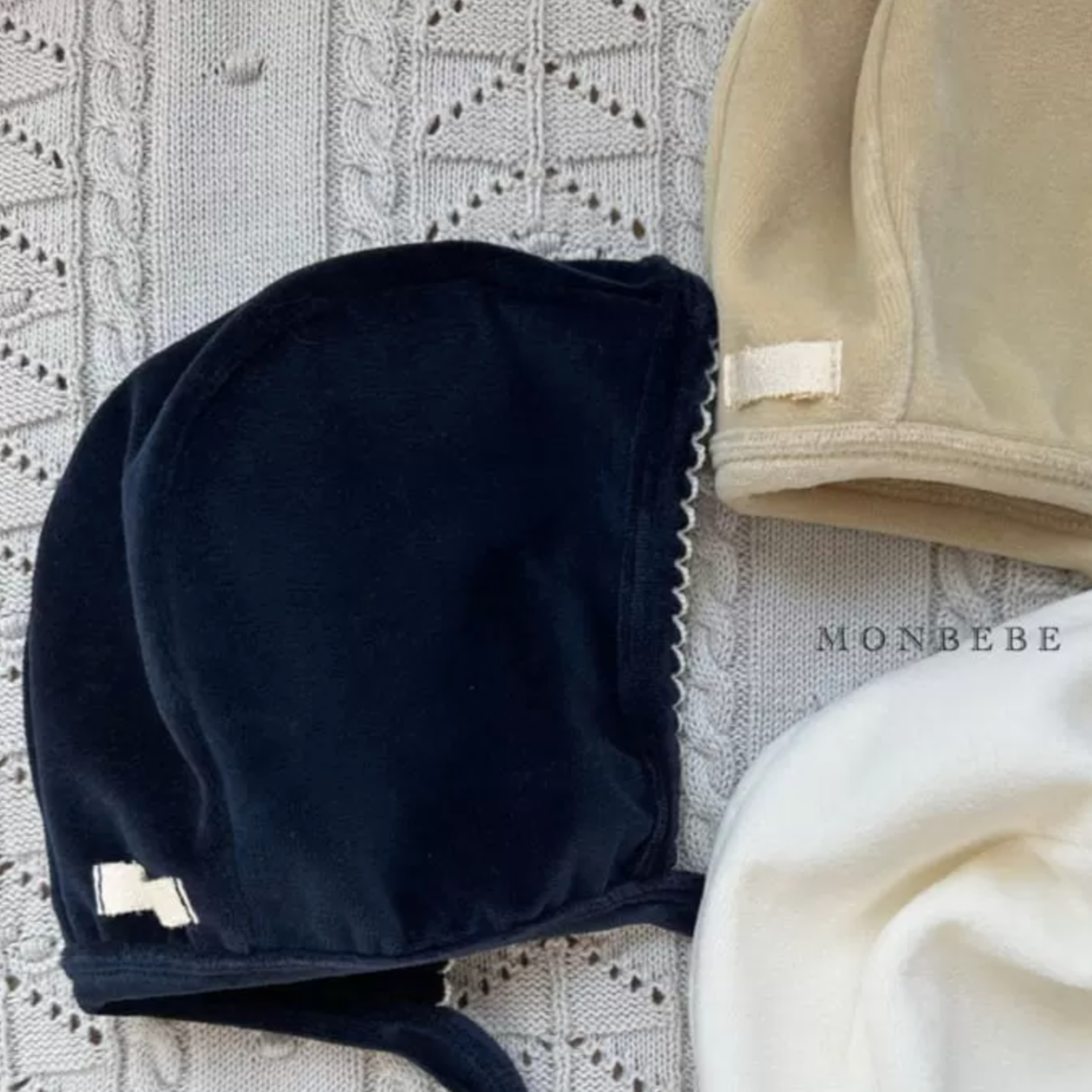 Grace Velour Bonnet (Three Colours)