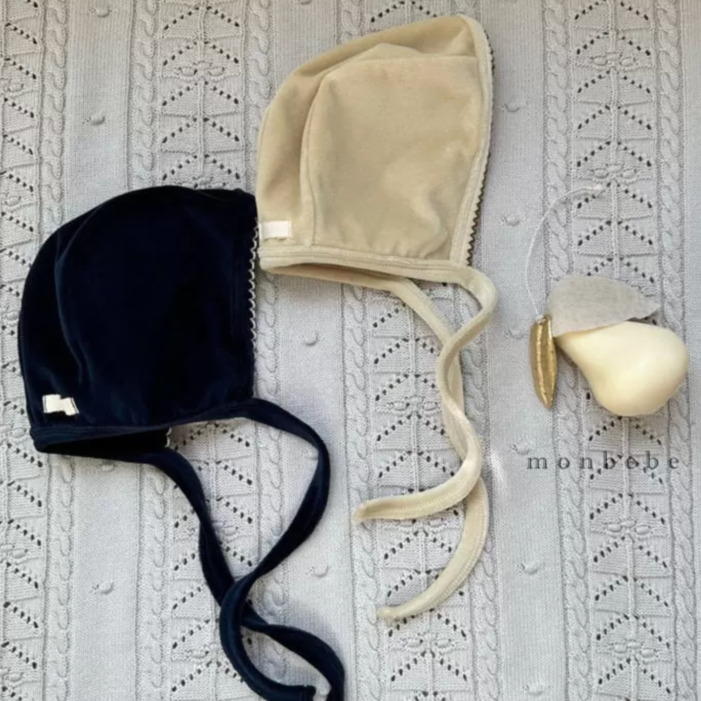 Grace Velour Bonnet (Three Colours)