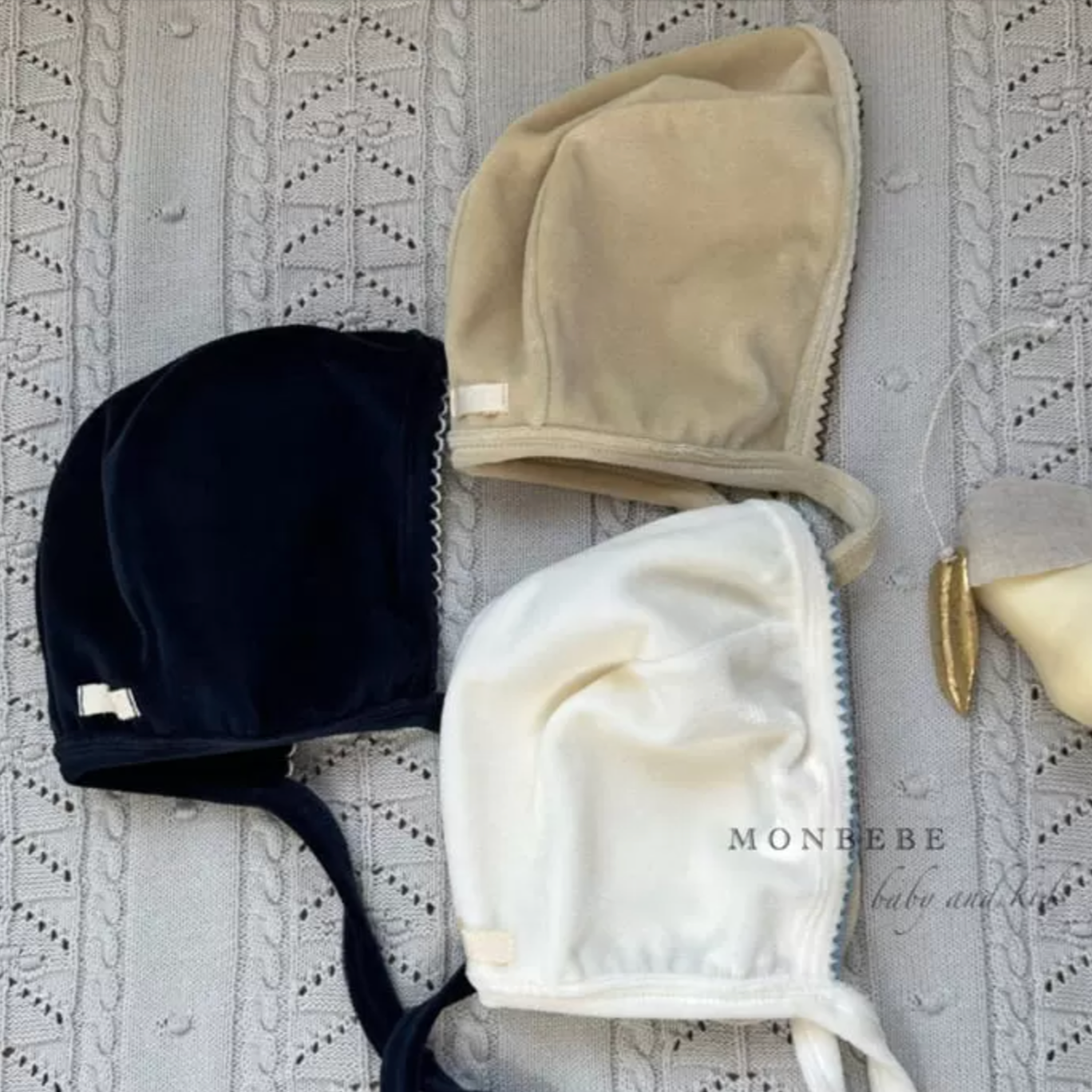 Grace Velour Bonnet (Three Colours)