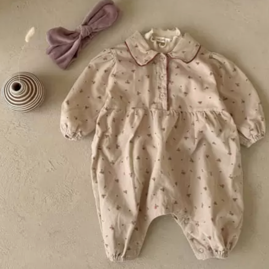 Rose Corduroy All-in-one (Beige)