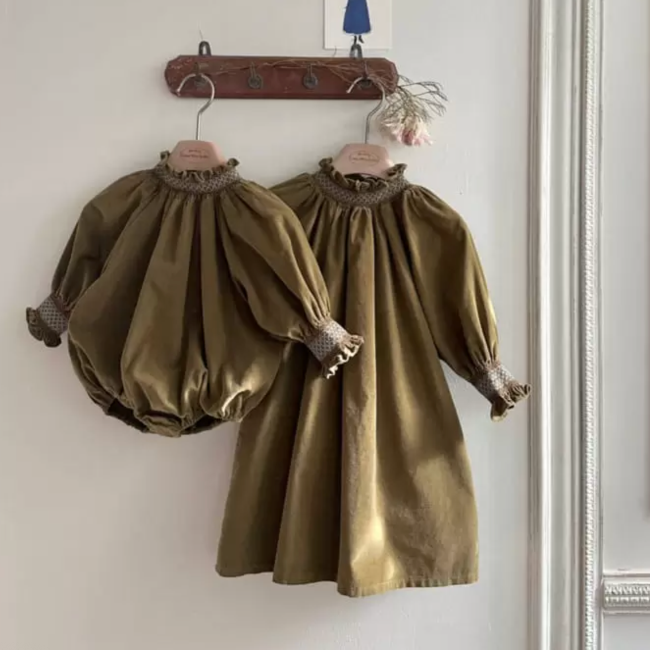 Ava Corduroy Smocking Dress (Two Colours)