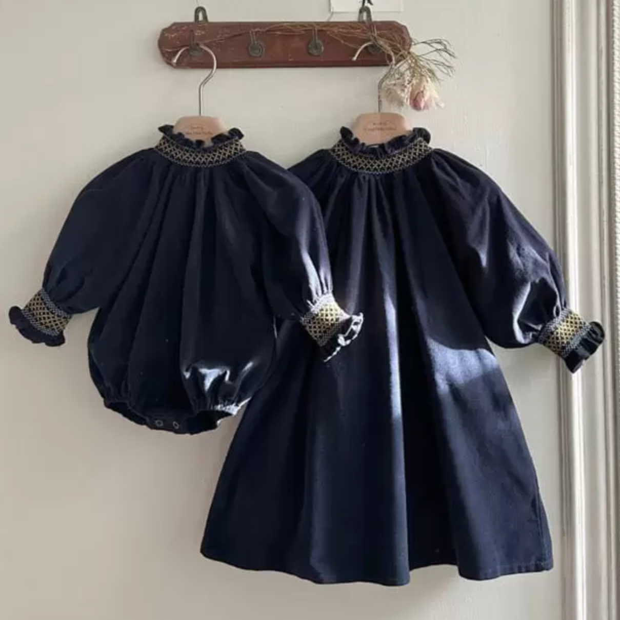 Ava Corduroy Smocking Dress (Two Colours)