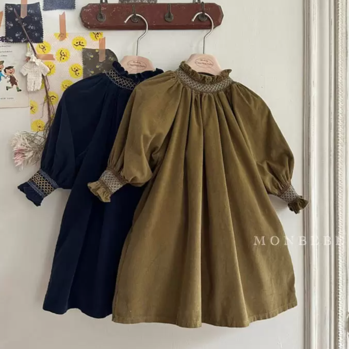Ava Corduroy Smocking Dress (Two Colours)