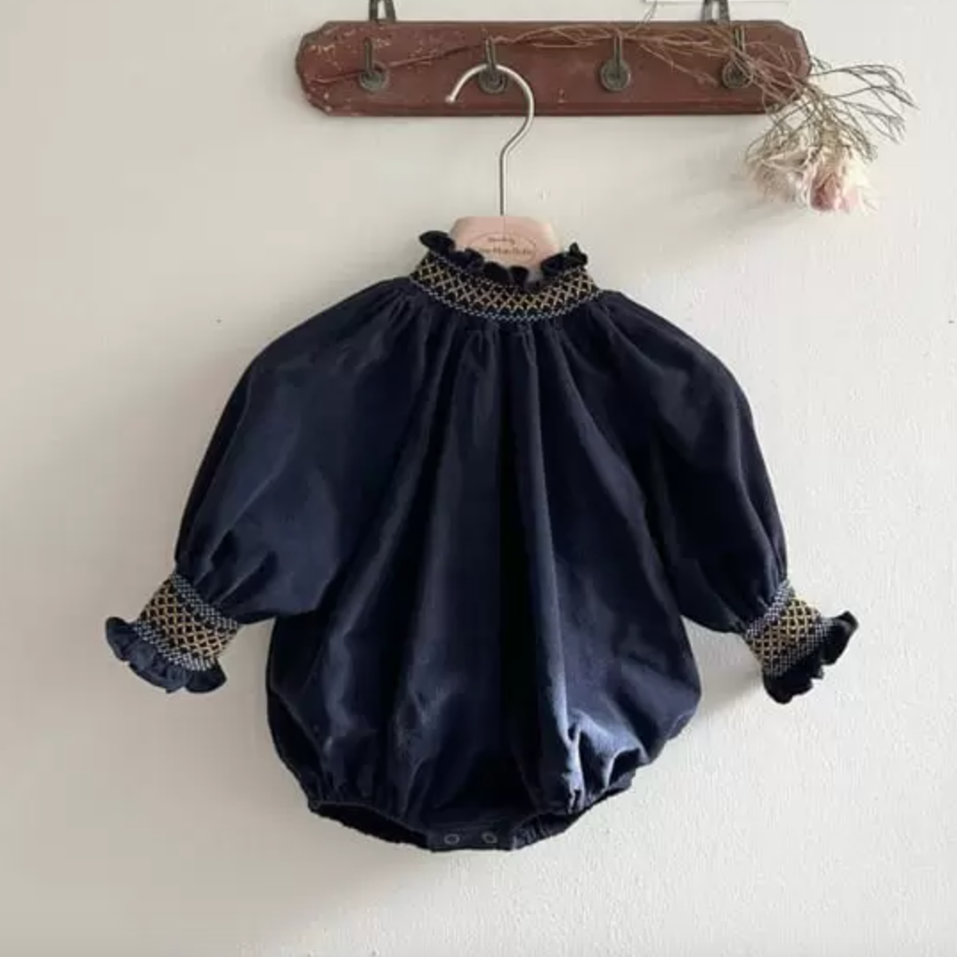 Ava Corduroy Smocked Romper (Two Colours)