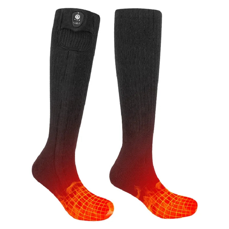 Electric Heated Socks Men Smart Temperature Control by Mobile Application Winter Thermal Sock Heat Stockings Woman Foot Warmer