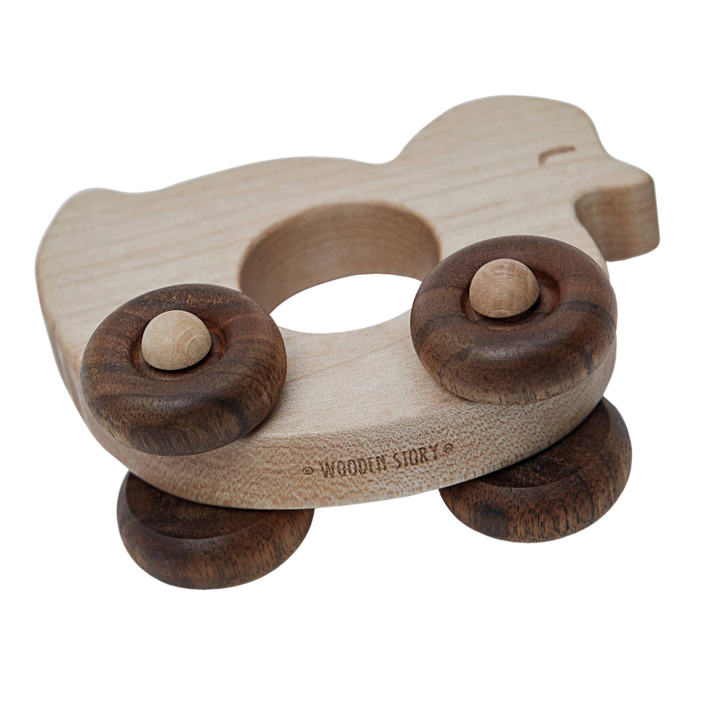 Wooden Rolling Duck Baby Toy